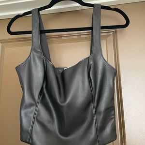 Abercrombie leather tank